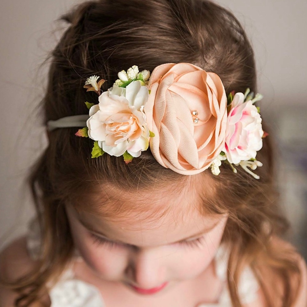 Baby Girl Floral 3pcs Flower Headband Set Hairband